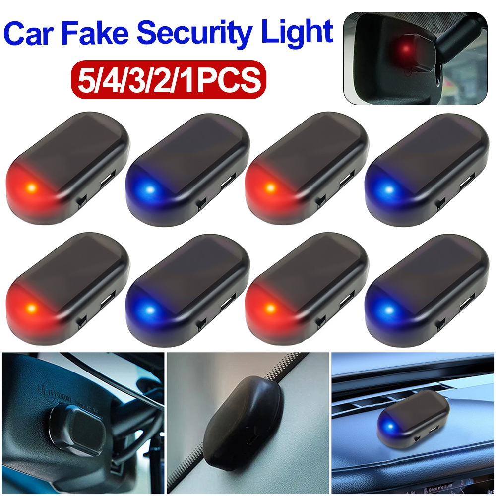 Solar Security Light - Solar Powered Car Fake Security Light