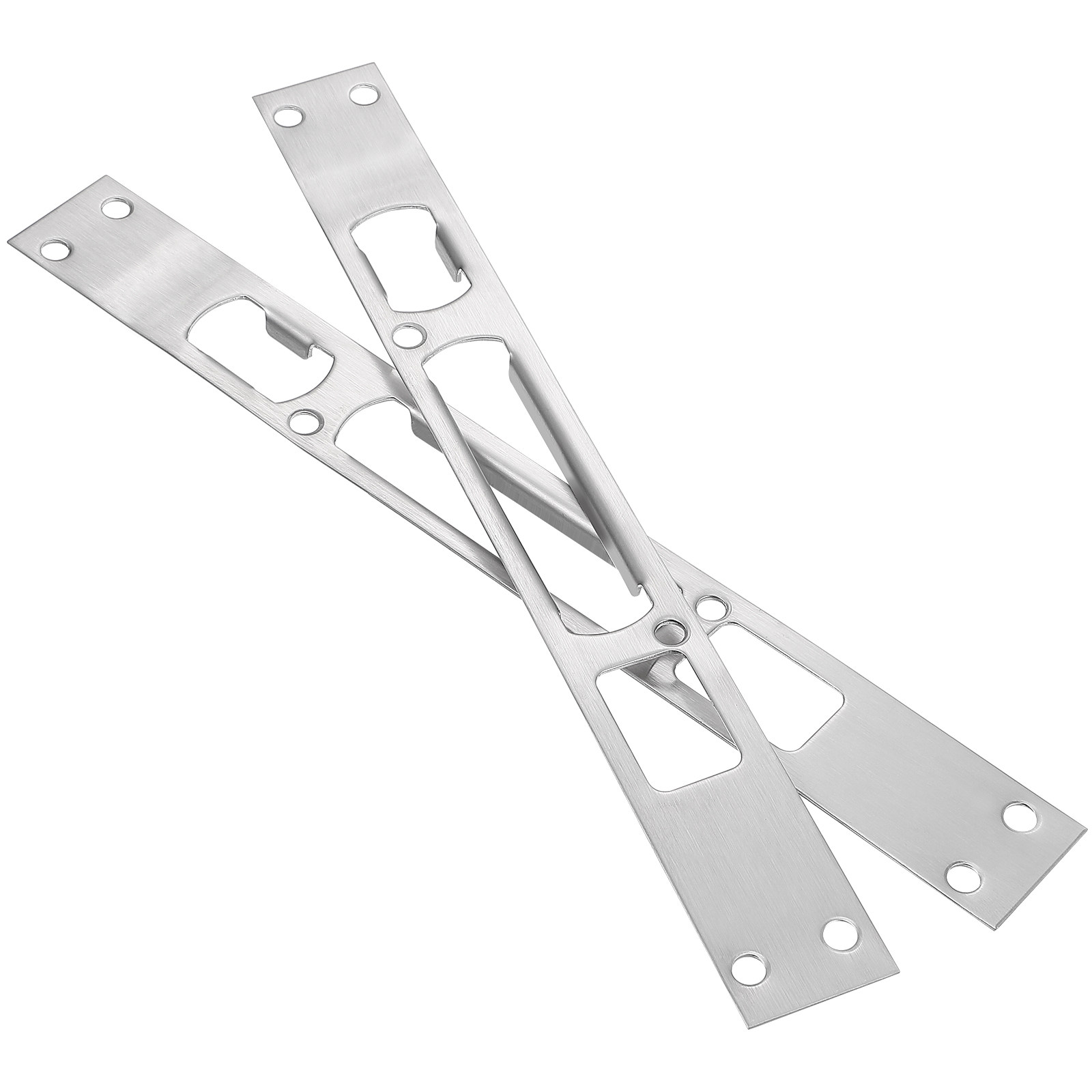 Door Reinforcer Kit - 2Pcs Door Strike Plate Stainless Steel