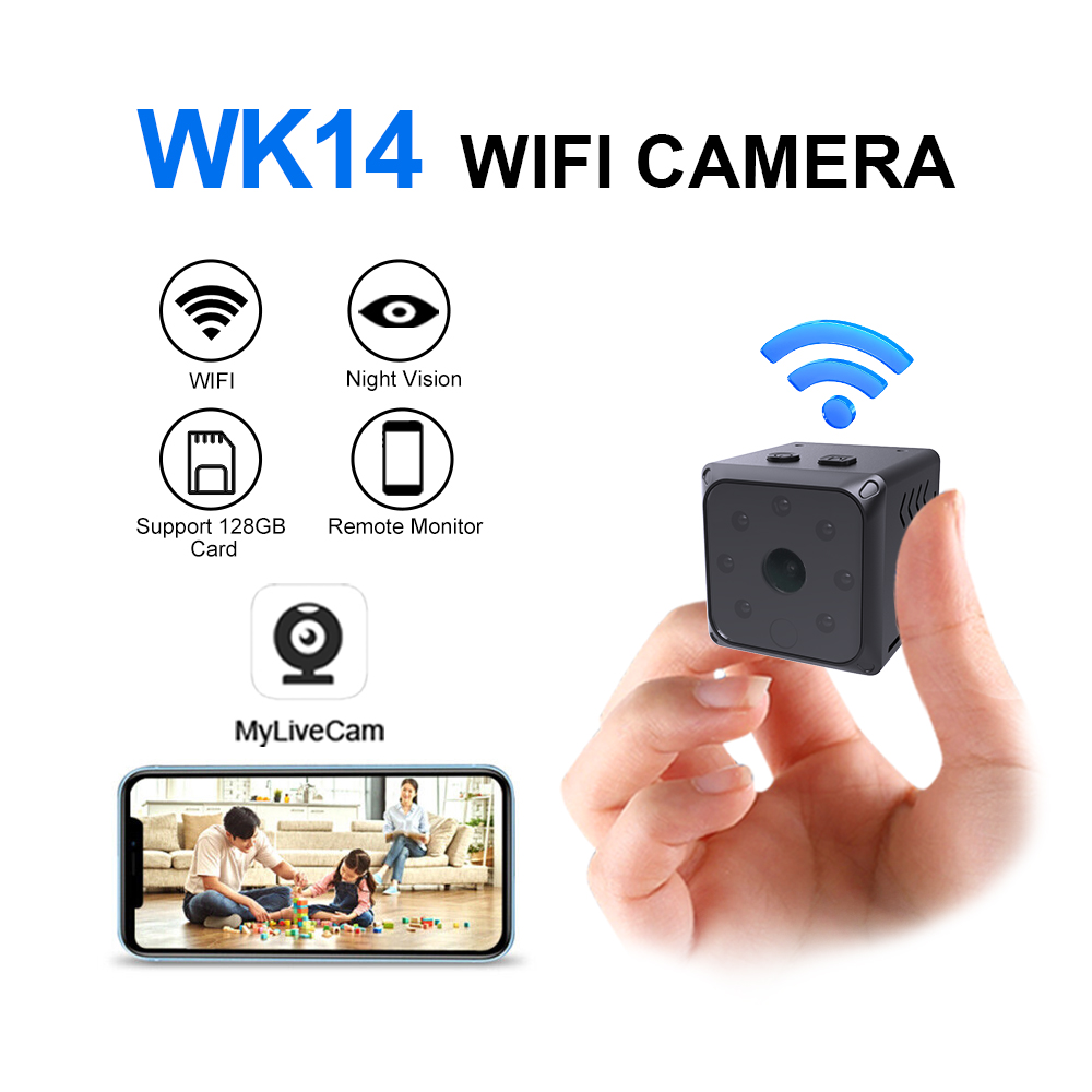 Hidden Camera Clock - WK14 Mini WiFi Camera Wireless Video