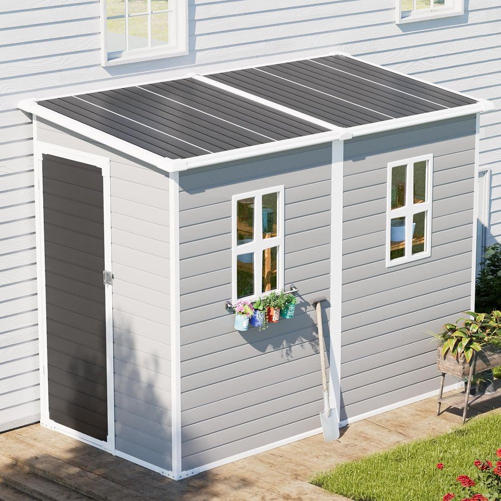 Door Reinforcer Kit - Gray 8x4x6 ft. Plastic Storage Shed