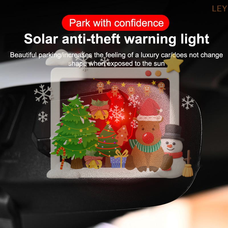 Solar Security Light - Car Mini LED Solar Power Warning