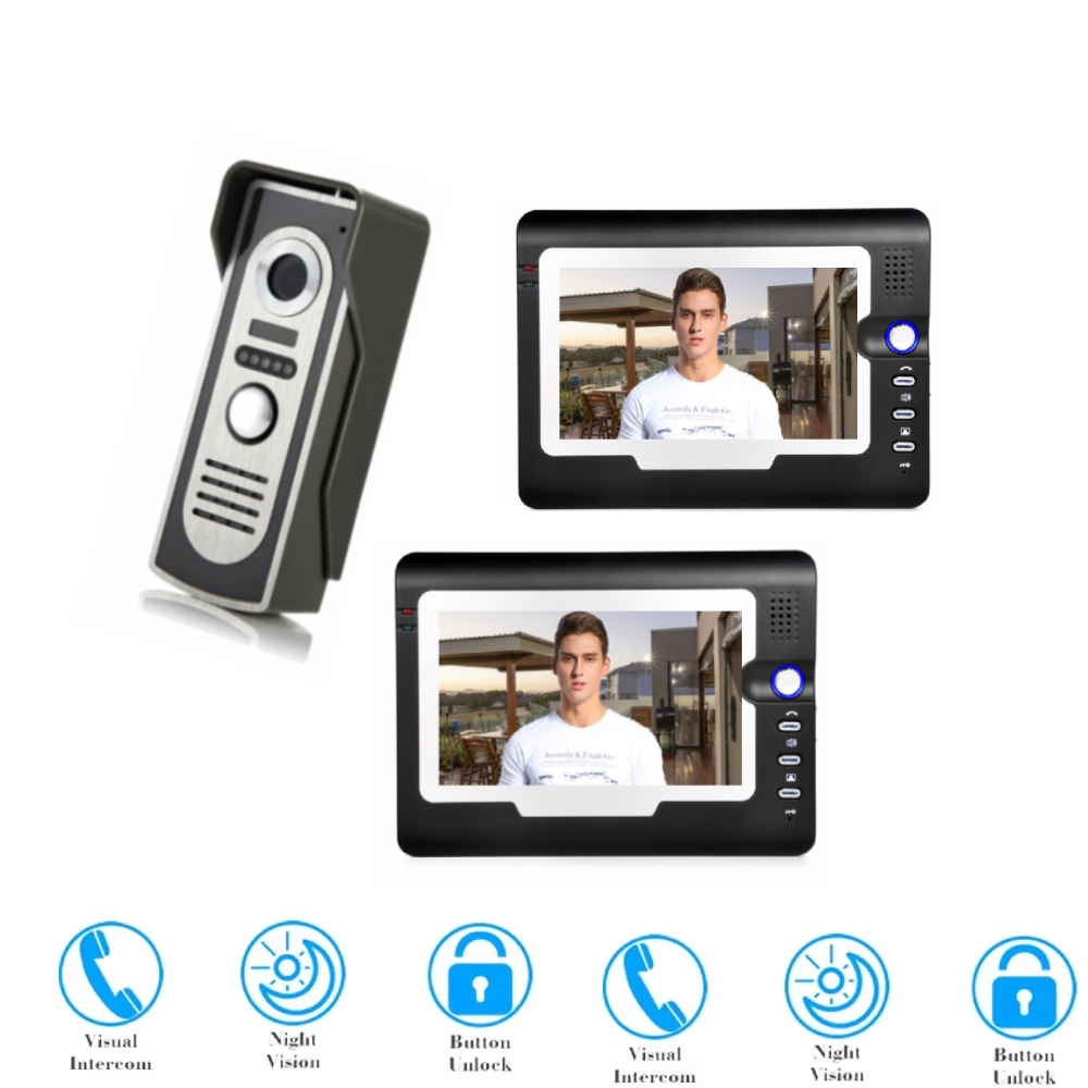 Home Security Cameras Uk - SmartYIBA 7 inch Color Video Doorbell
