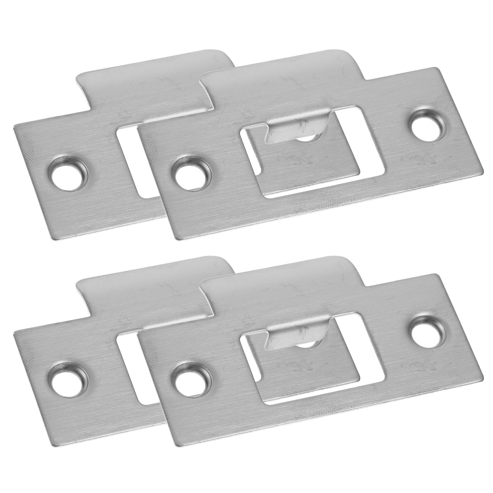 Door Reinforcer Kit - 4Pcs Strike Plate Deadbolt Cover Stainless