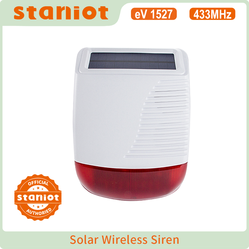 Staniot Wireless Outdoor Solar - đánh giá và giá Alarm Siren Outdoor