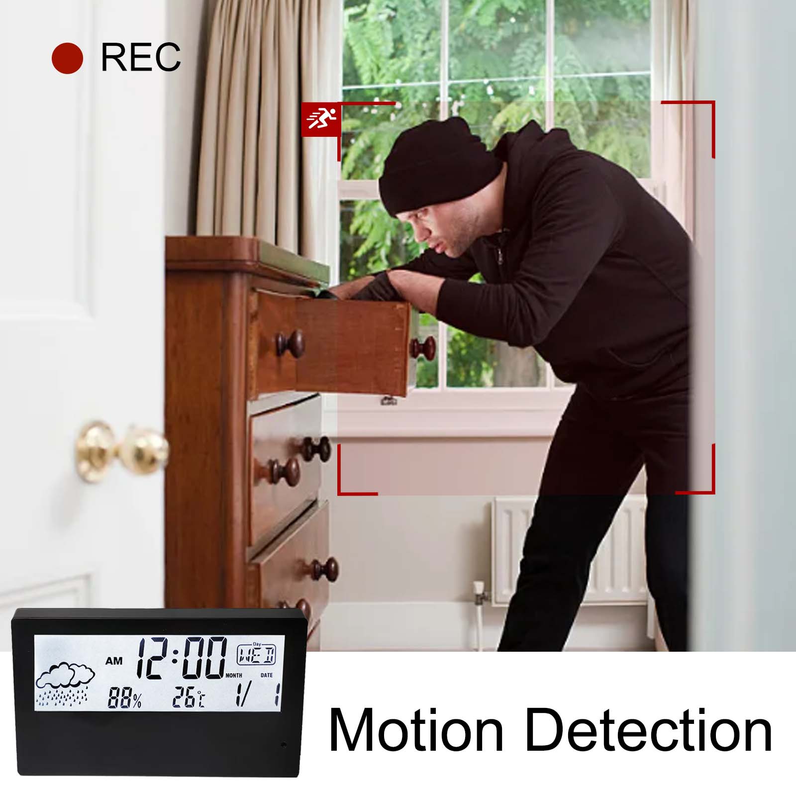 4K HD Wireless Alarm Clock Cam - đánh giá và giá Hidden Camera Clock