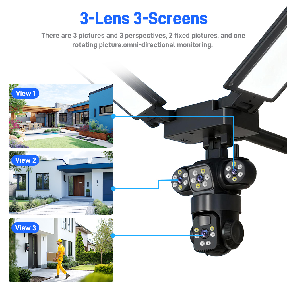 4G/LTE 3 Lens 3 Screen Solar C - đánh giá và giá Alarm Siren Outdoor