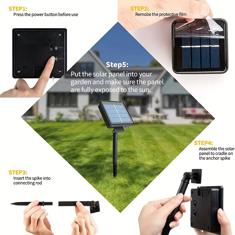 LED String Lights Garden Outdo - đánh giá và giá Solar Security Light