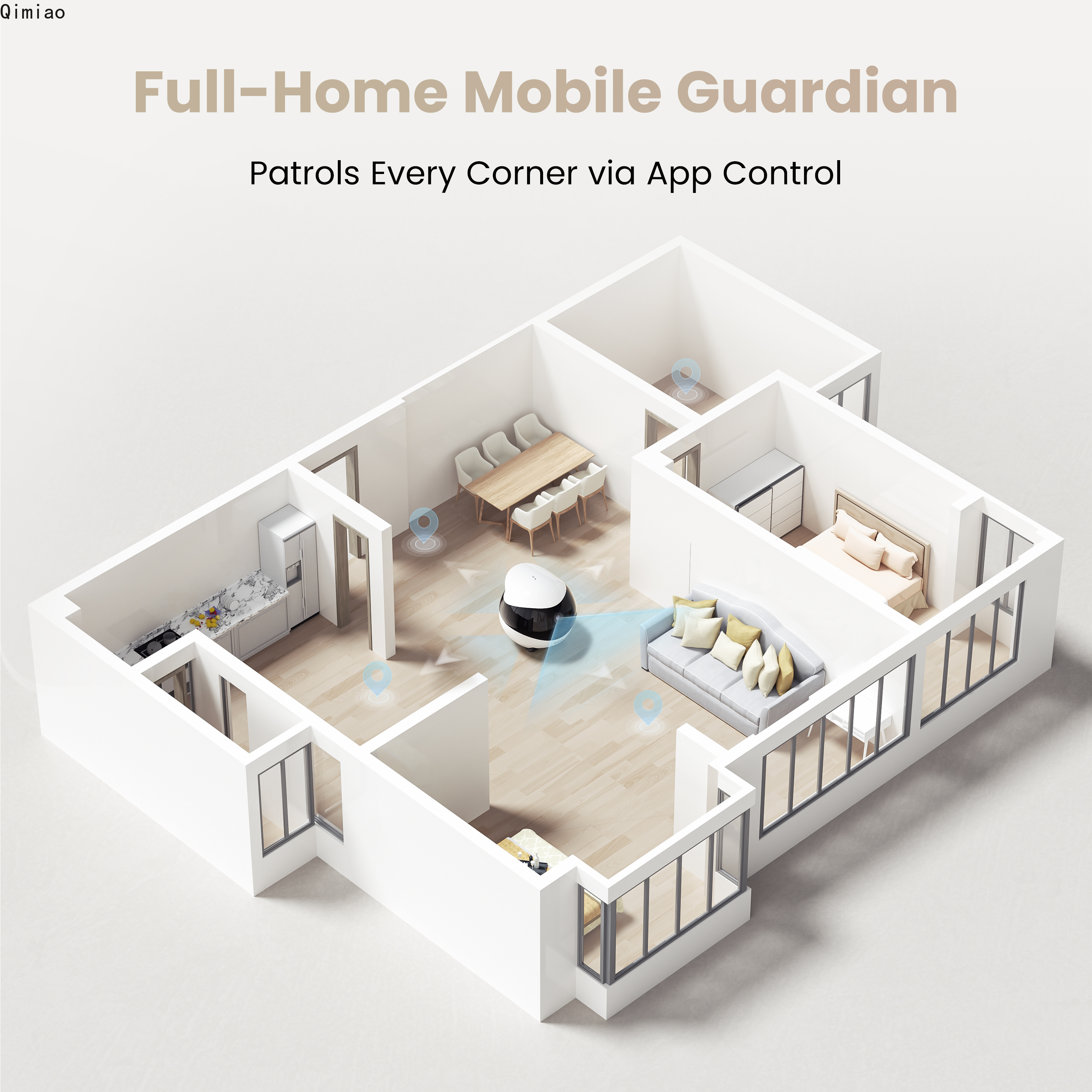 Enabot EBO AIR 2 Companion Rob - đánh giá và giá Home Security Robot