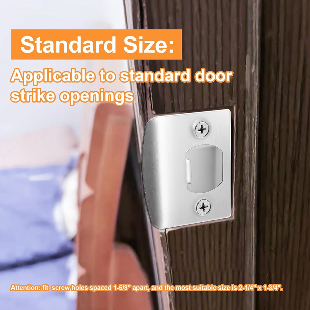 4 Pack Door Latch Strike Plate - đánh giá và giá Door Reinforcer Kit