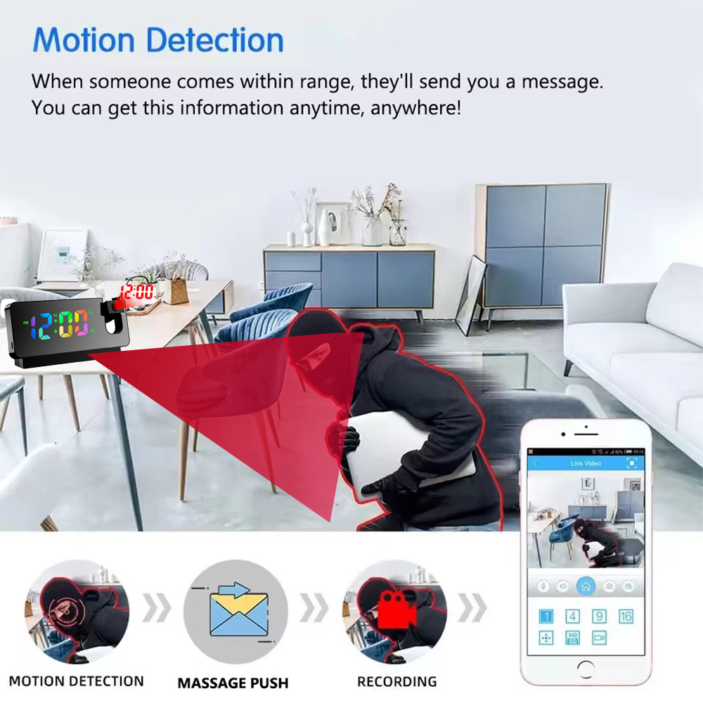 HD4K mini clock camera, suppor - đánh giá và giá Hidden Camera Clock