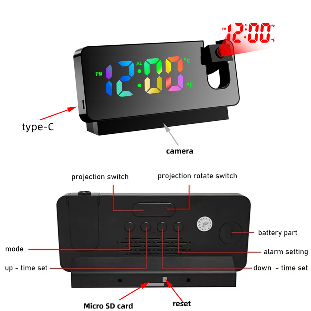 HD4K mini clock camera, suppor - đánh giá và giá Hidden Camera Clock