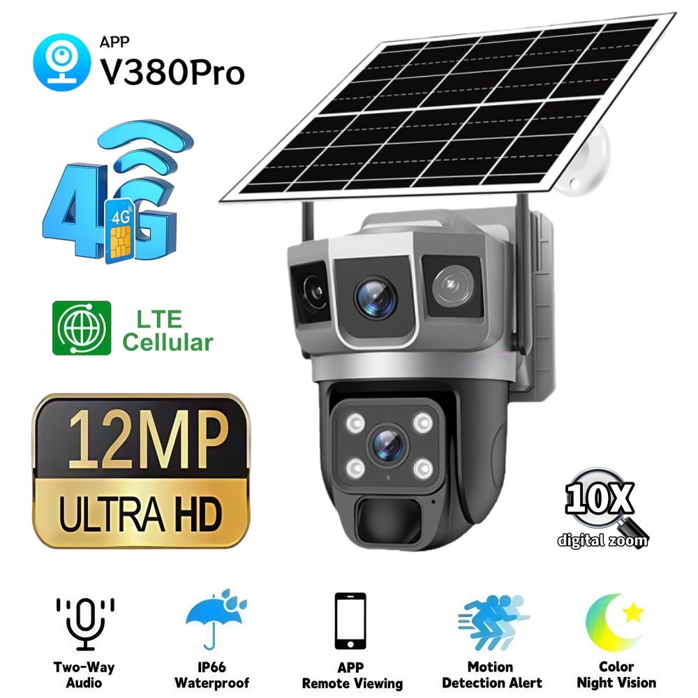 4G Camera Outdoor Solar Survei - đánh giá và giá Alarm Siren Outdoor