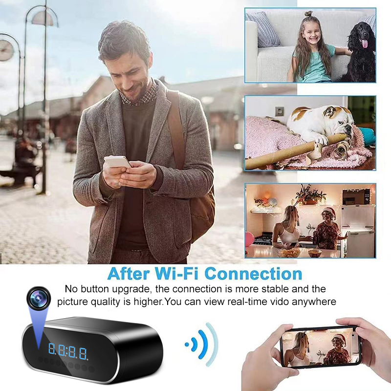 1080P Mini Camera Clock HD WIF - đánh giá và giá Hidden Camera Clock
