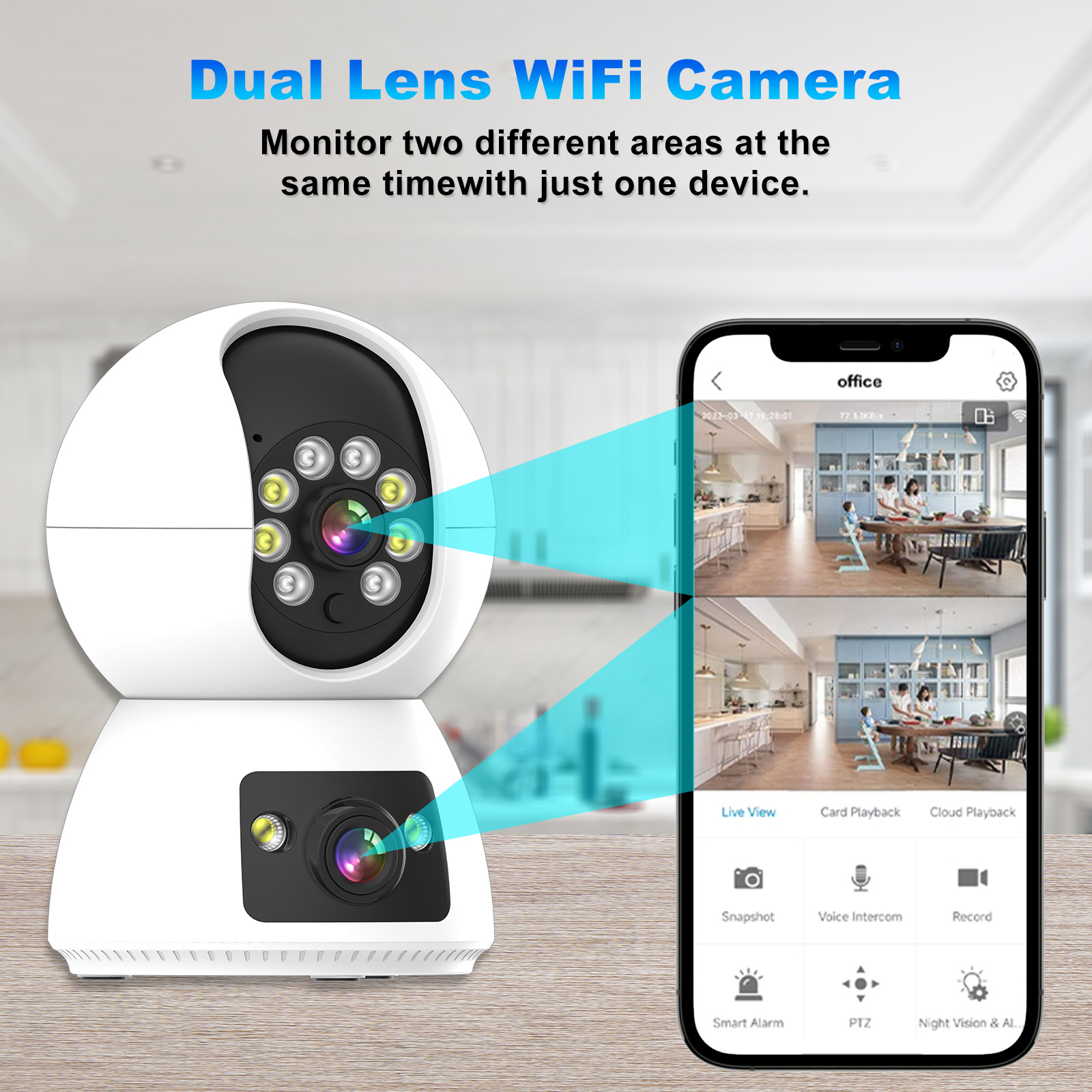 4MP Tuya/Eseecloud APP Dual Le - đánh giá và giá Home Security Land