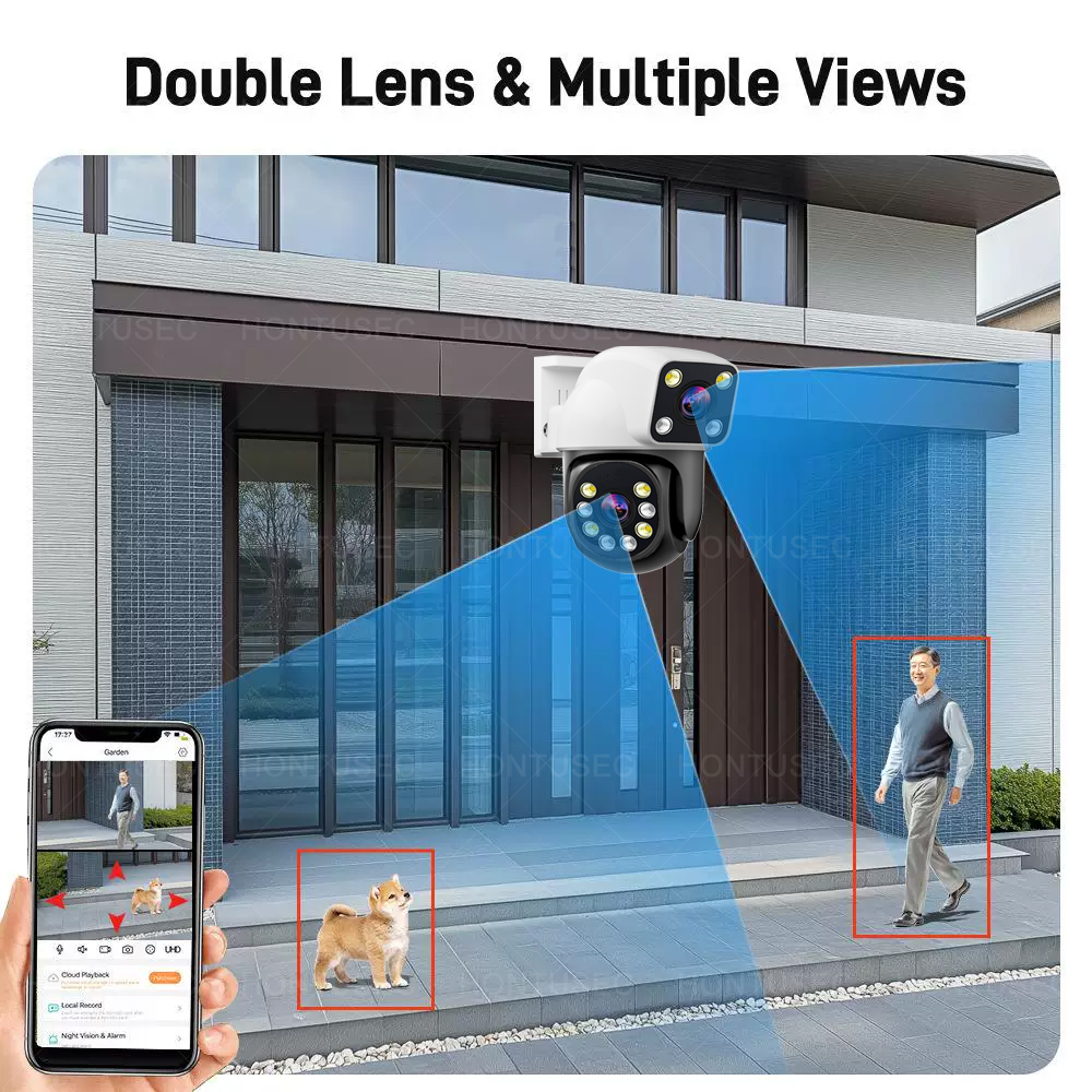 Smartlife 8MP WiFi Tuya Outdoo - đánh giá và giá Alarm Siren Outdoor