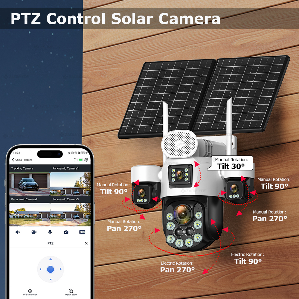 4 Lens Outdoor 360° Surveillan - đánh giá và giá Alarm Siren Outdoor