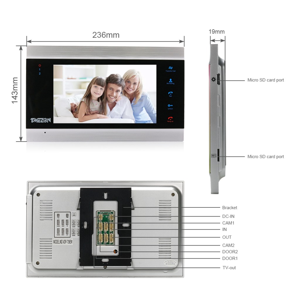 TMEZON 7 Inch Video Door Phone - đánh giá và giá Home Security Cameras Uk