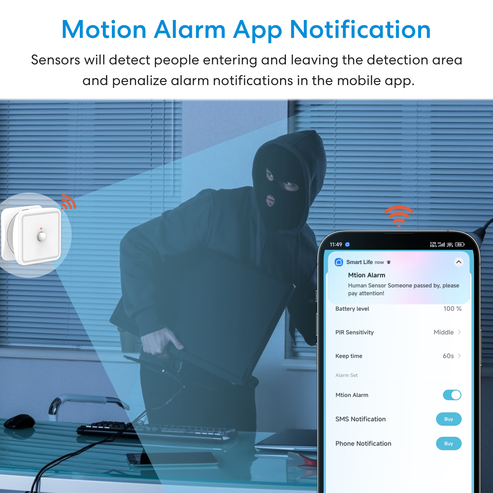 Tuya ZigBee Human Motion Senso - đánh giá và giá Home Security System