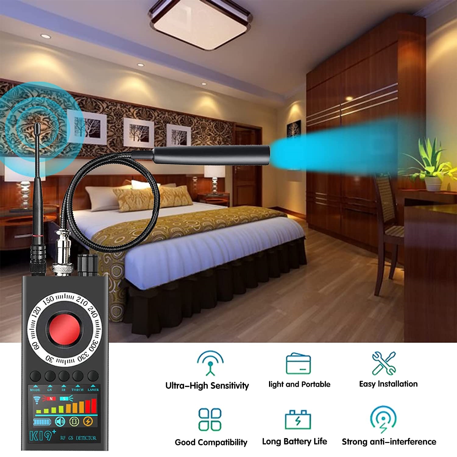 New K19+ Eavesdropping Hidden  - đánh giá và giá Home Security System