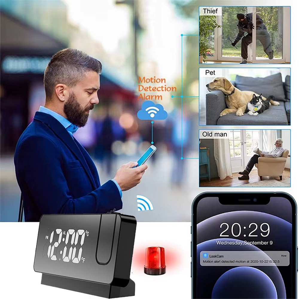 Mini HD4K clock camera, suppor - đánh giá và giá Hidden Camera Clock