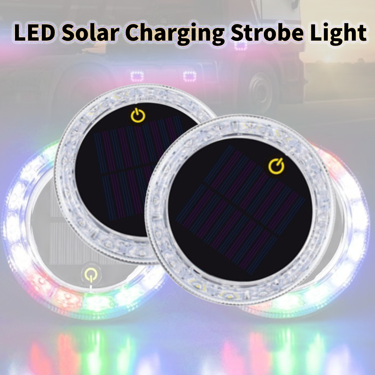 1/2x Car Wireless Strobe Touch - đánh giá và giá Solar Security Light