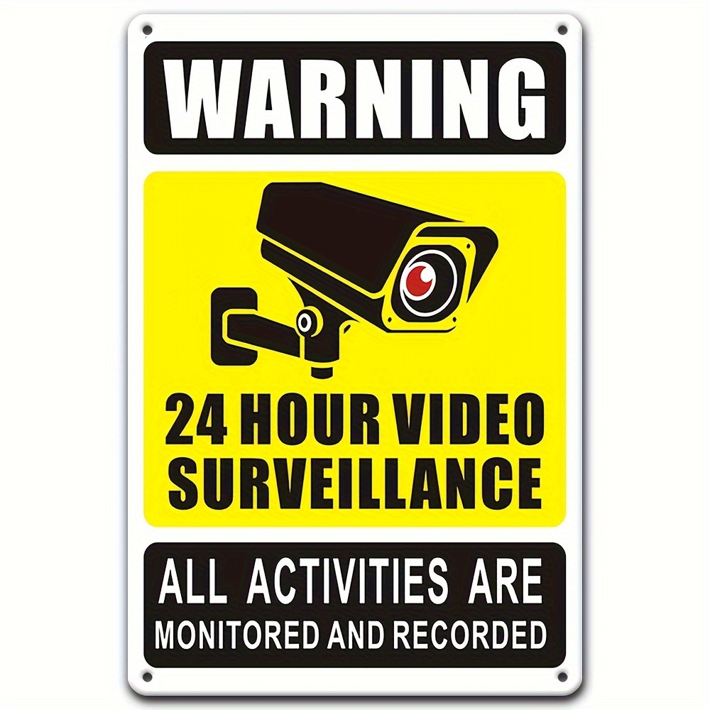 24/7 Video Surveillance Warnin - đánh giá và giá Home Security Electronics