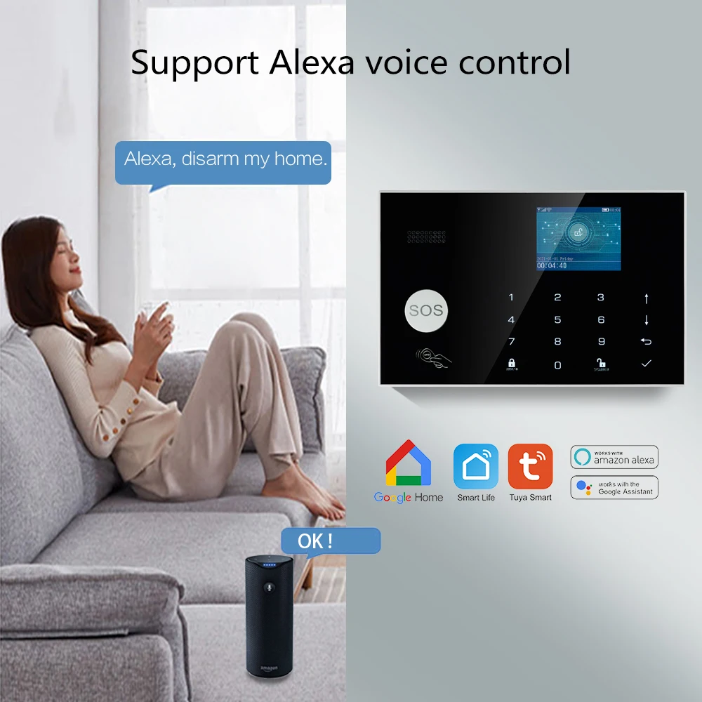 Tuya Wireless WIFI GSM Home Bu - đánh giá và giá Home Zone Security Camera
