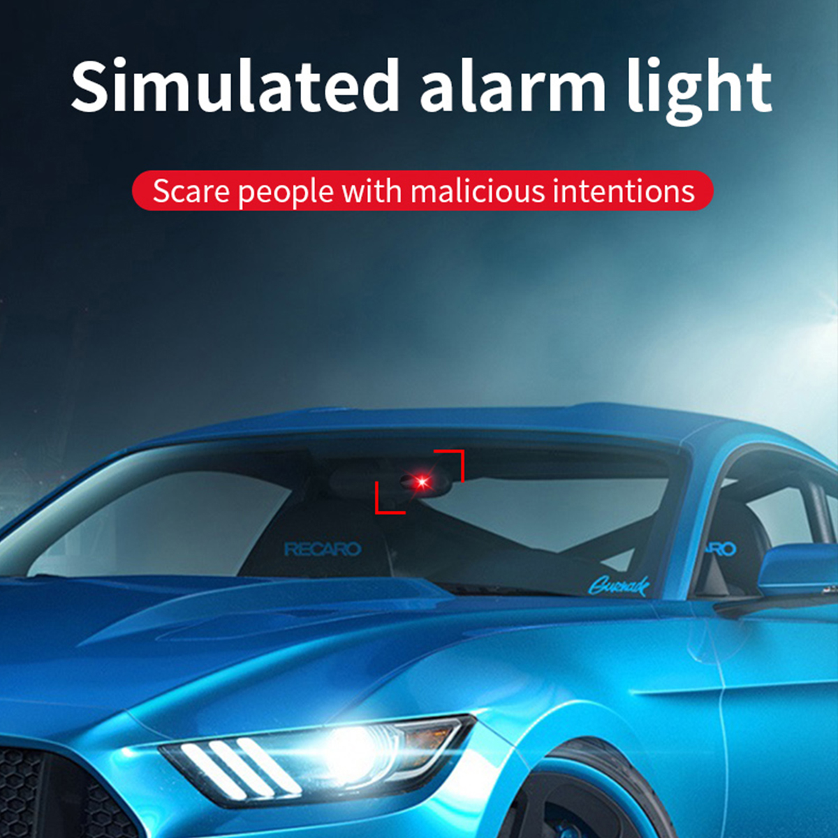 2PCS Solar Powered Car Fake Se - đánh giá và giá Solar Security Light