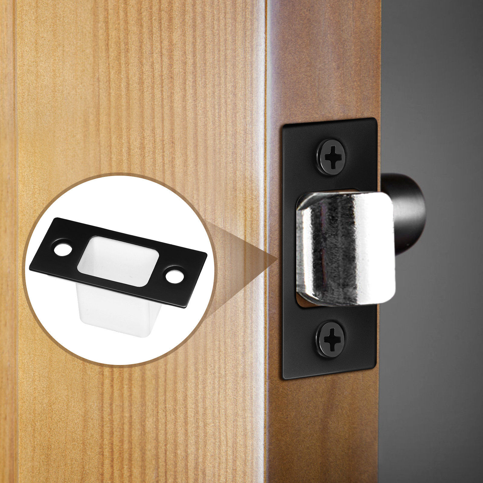 1Set Black Stainless Steel Str - đánh giá và giá Door Reinforcer Kit