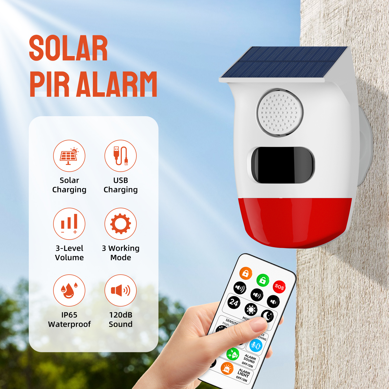 PGST Solar Independent Alarm D - đánh giá và giá Alarm Siren Outdoor