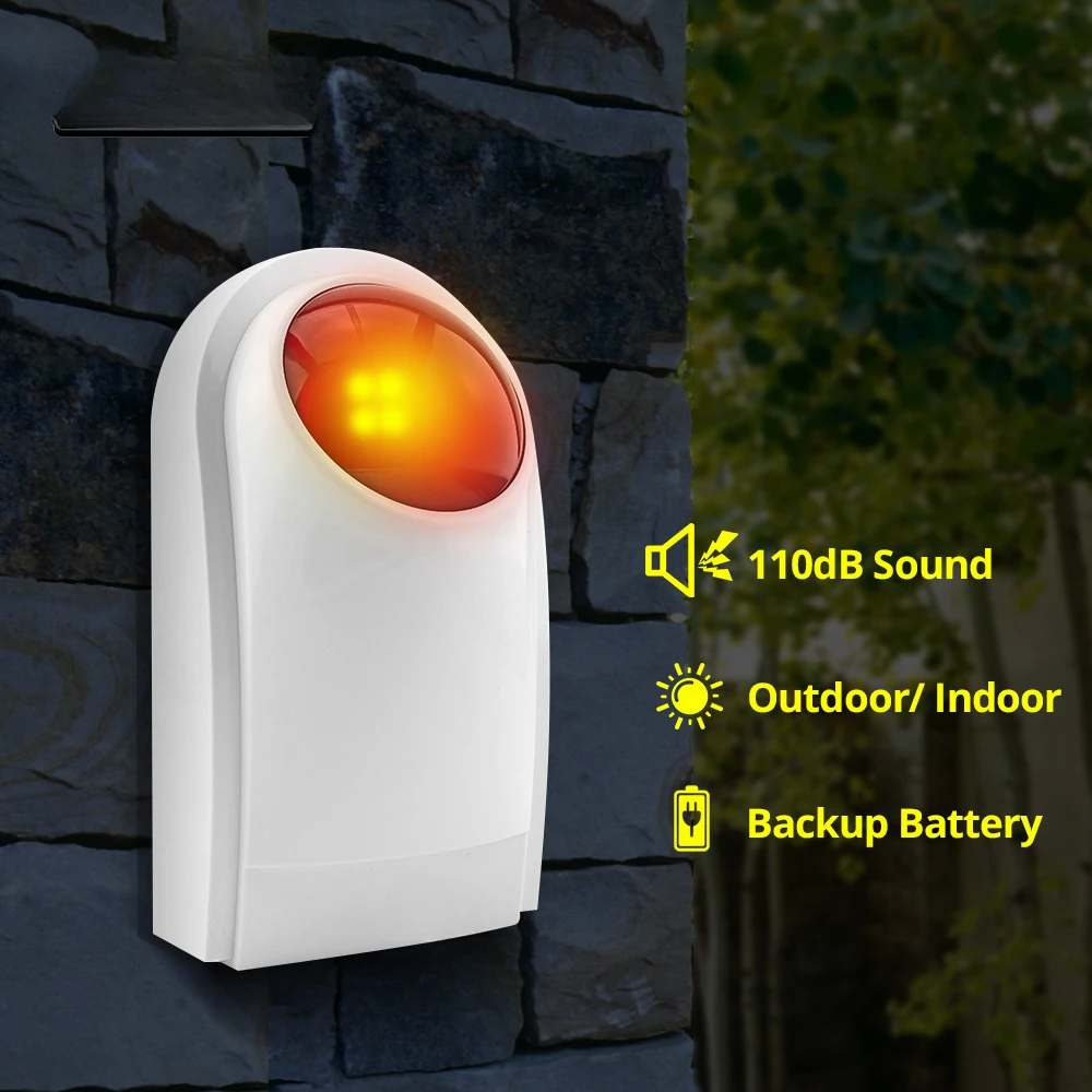 Flash Alarm Wireless Outdoor S - đánh giá và giá Alarm Siren Outdoor