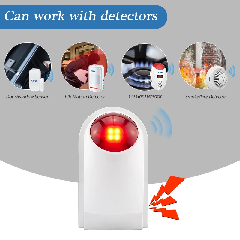 Flash Alarm Wireless Outdoor S - đánh giá và giá Alarm Siren Outdoor
