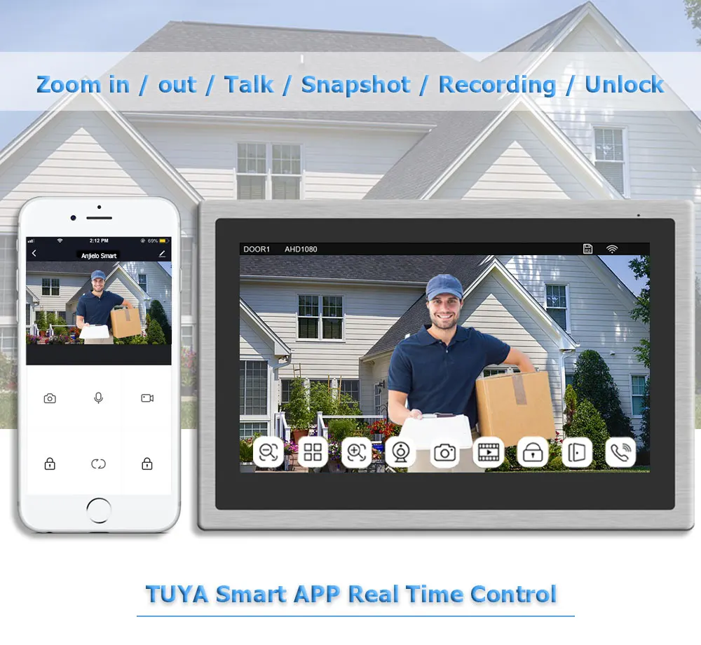 ANJIELO Tuya Smart Video Doorb - đánh giá và giá Home Security Cameras Uk