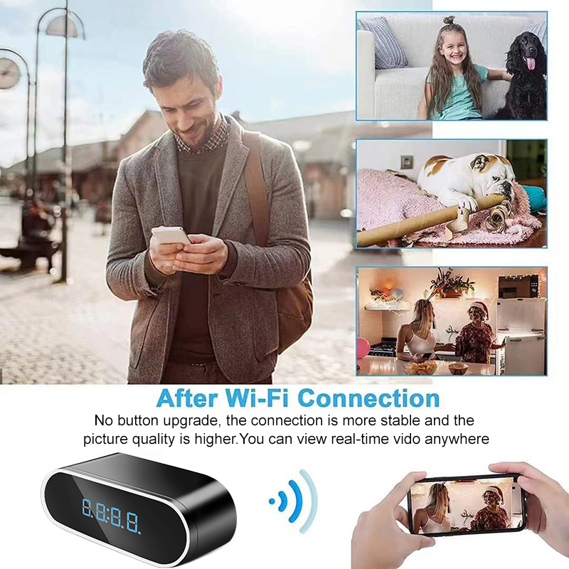 WIFI Clock Camera 166degree Mi - đánh giá và giá Hidden Camera Clock