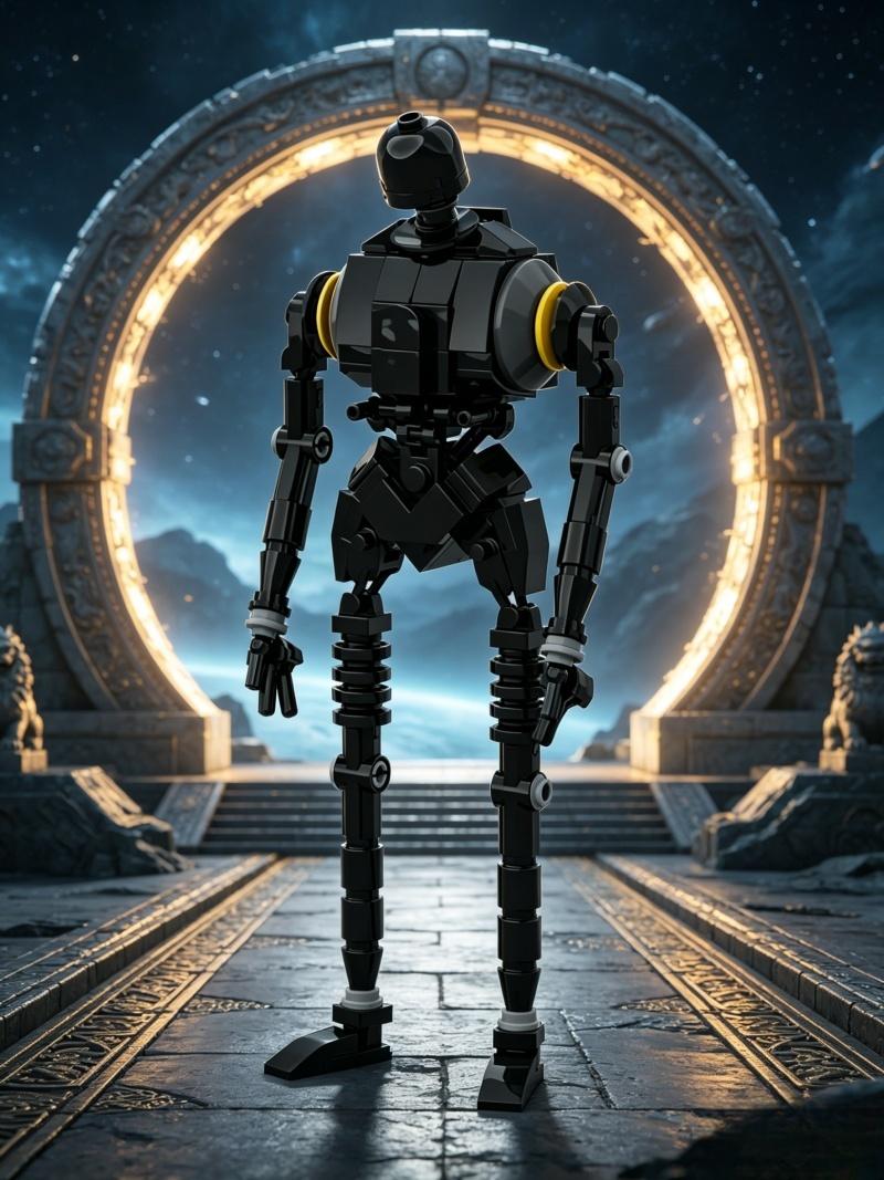 New MOC Black Security Robot H - đánh giá và giá Home Security Robot