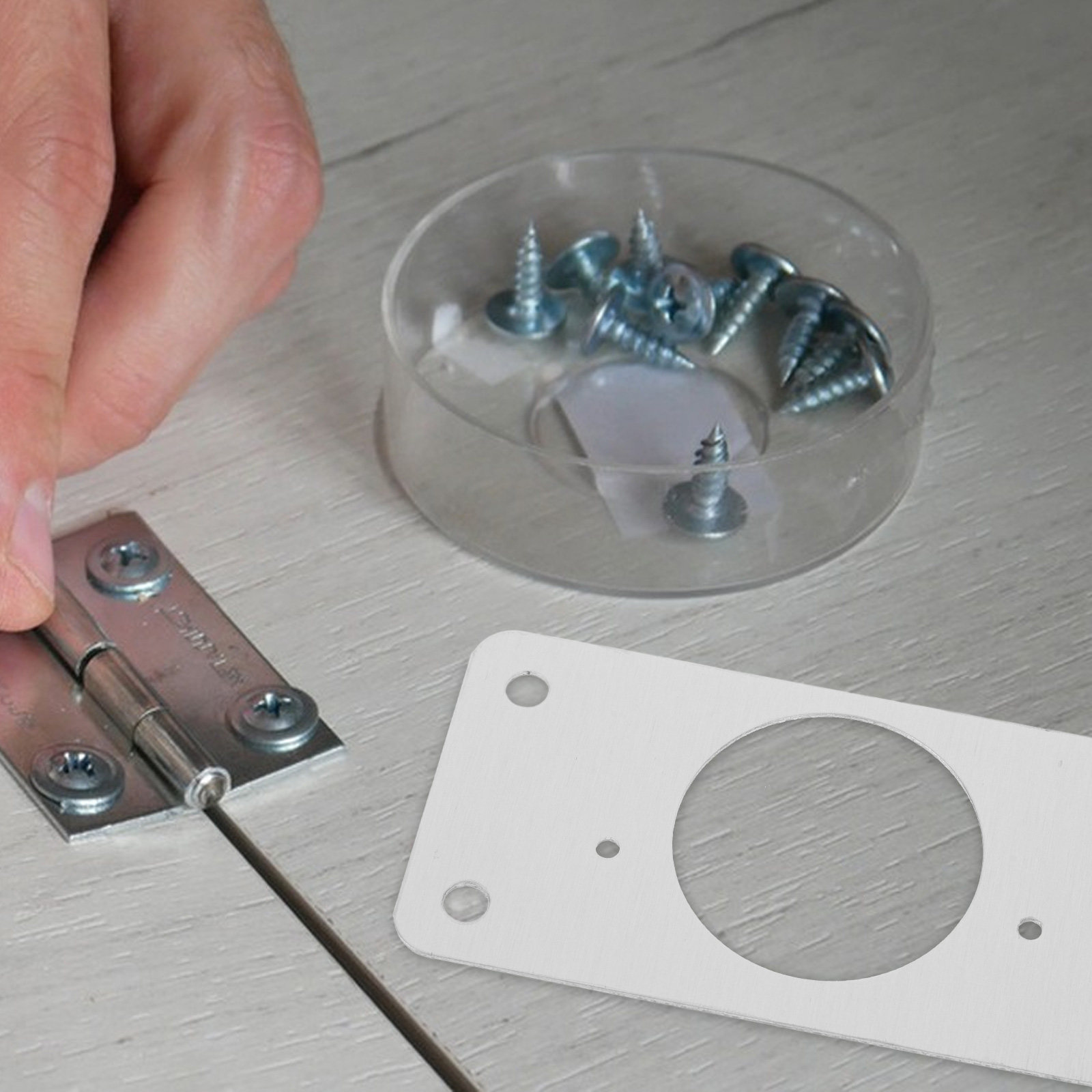 1Set Cabinet Door Hinge Repair - đánh giá và giá Door Reinforcer Kit