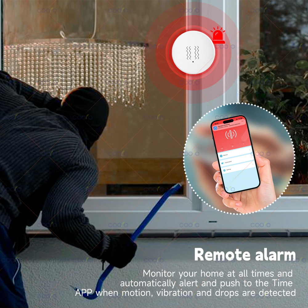 ZigBee Tuya Smart Vibration Se - đánh giá và giá Home Security System