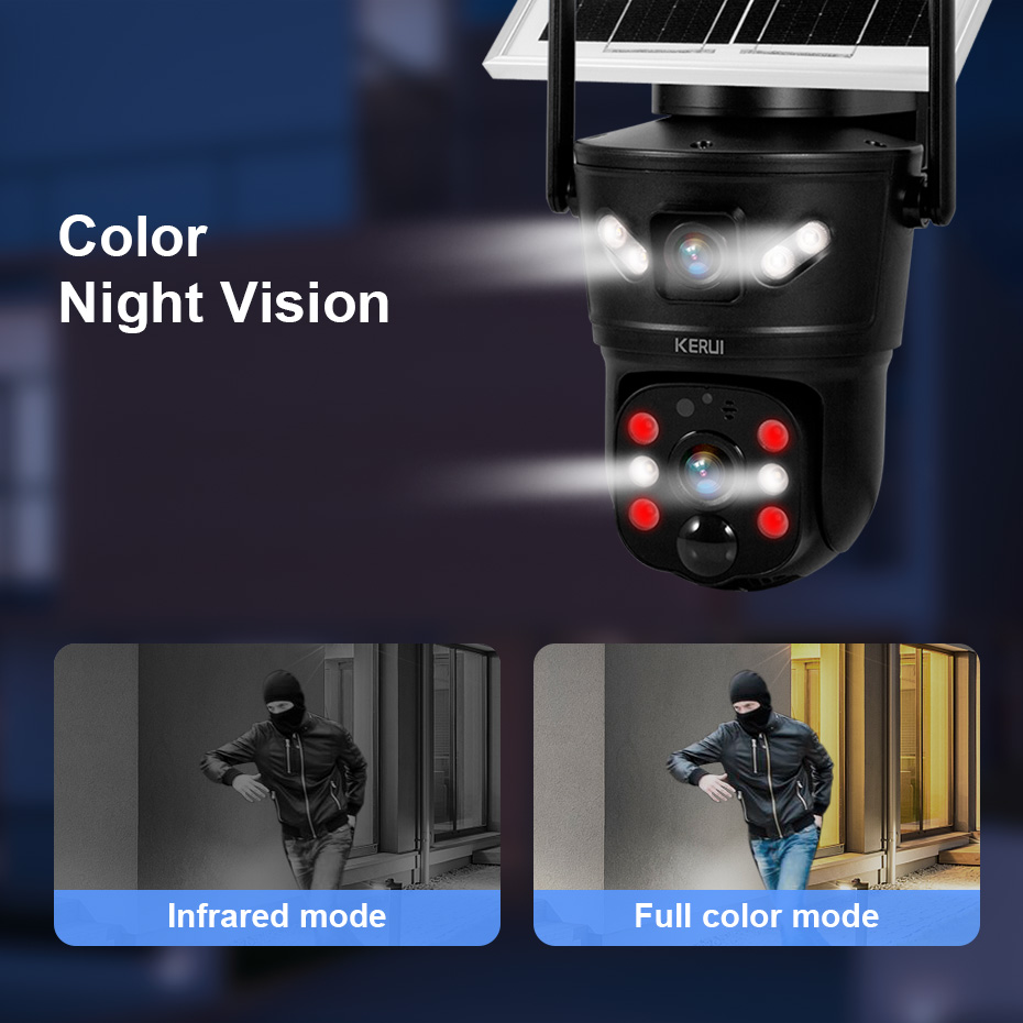 KERUI Outdoor 6MP Solar Camera - đánh giá và giá Alarm Siren Outdoor