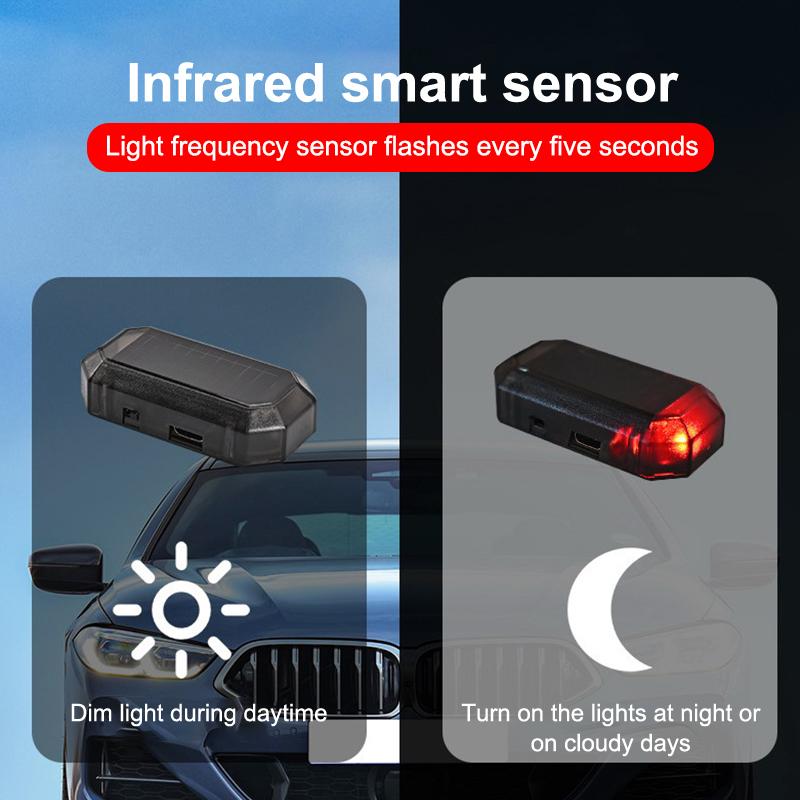 Car Mini LED Solar Power Warni - đánh giá và giá Solar Security Light