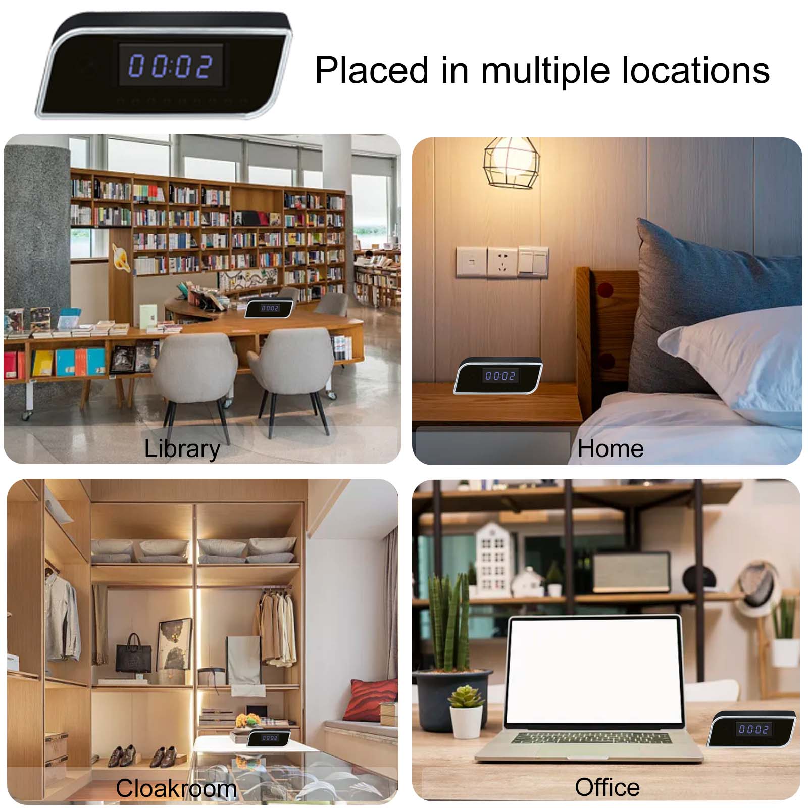 4K Smart Clock Camera with WiF - đánh giá và giá Hidden Camera Clock