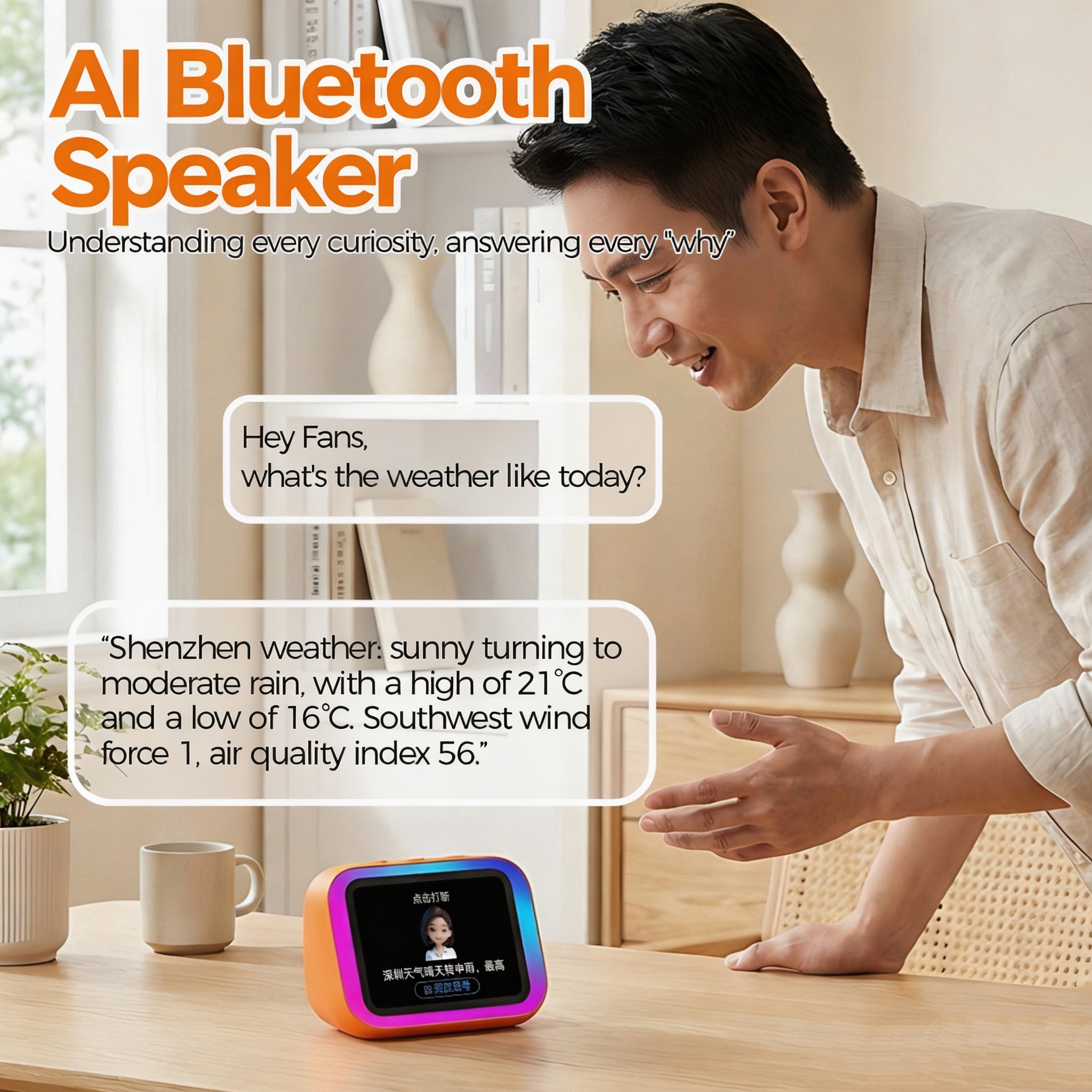 AI Bluetooth Speaker 5.4 AI vo - đánh giá và giá Home Security Electronics