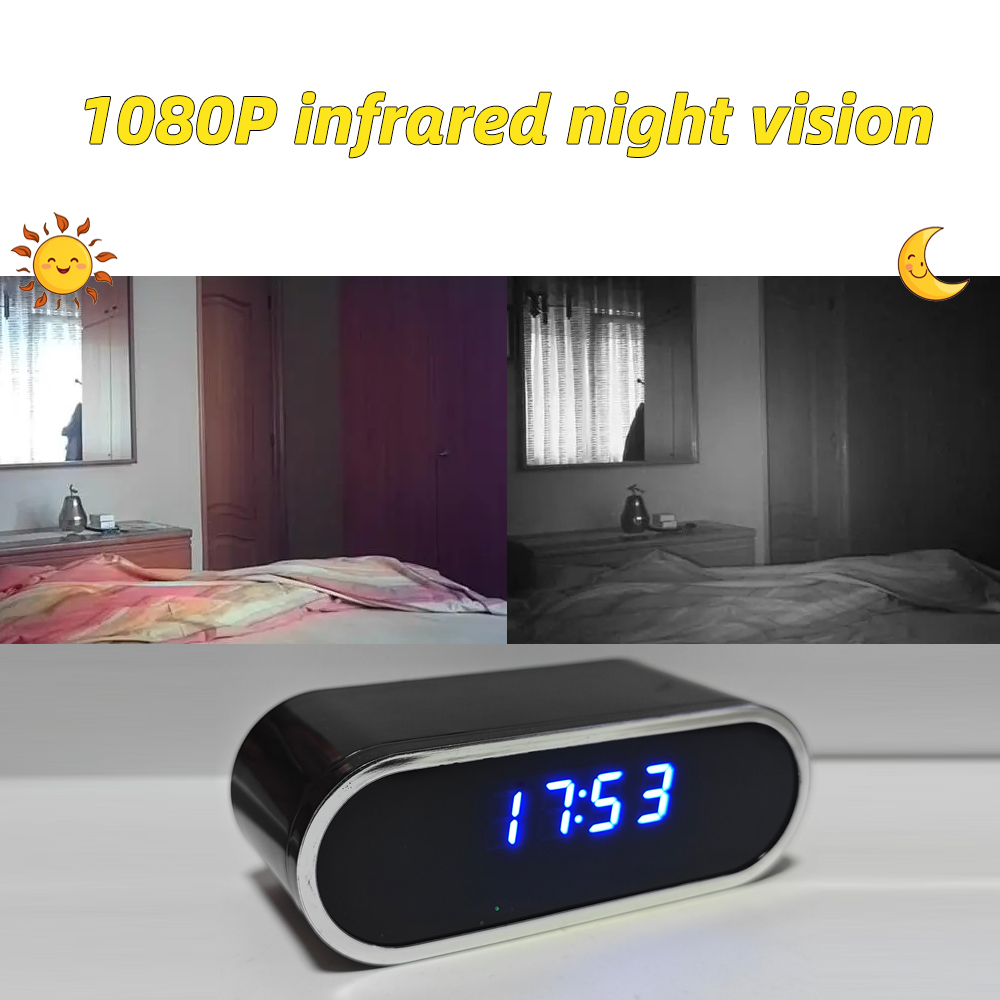 1080P Mini Clock Camera Night  - đánh giá và giá Hidden Camera Clock