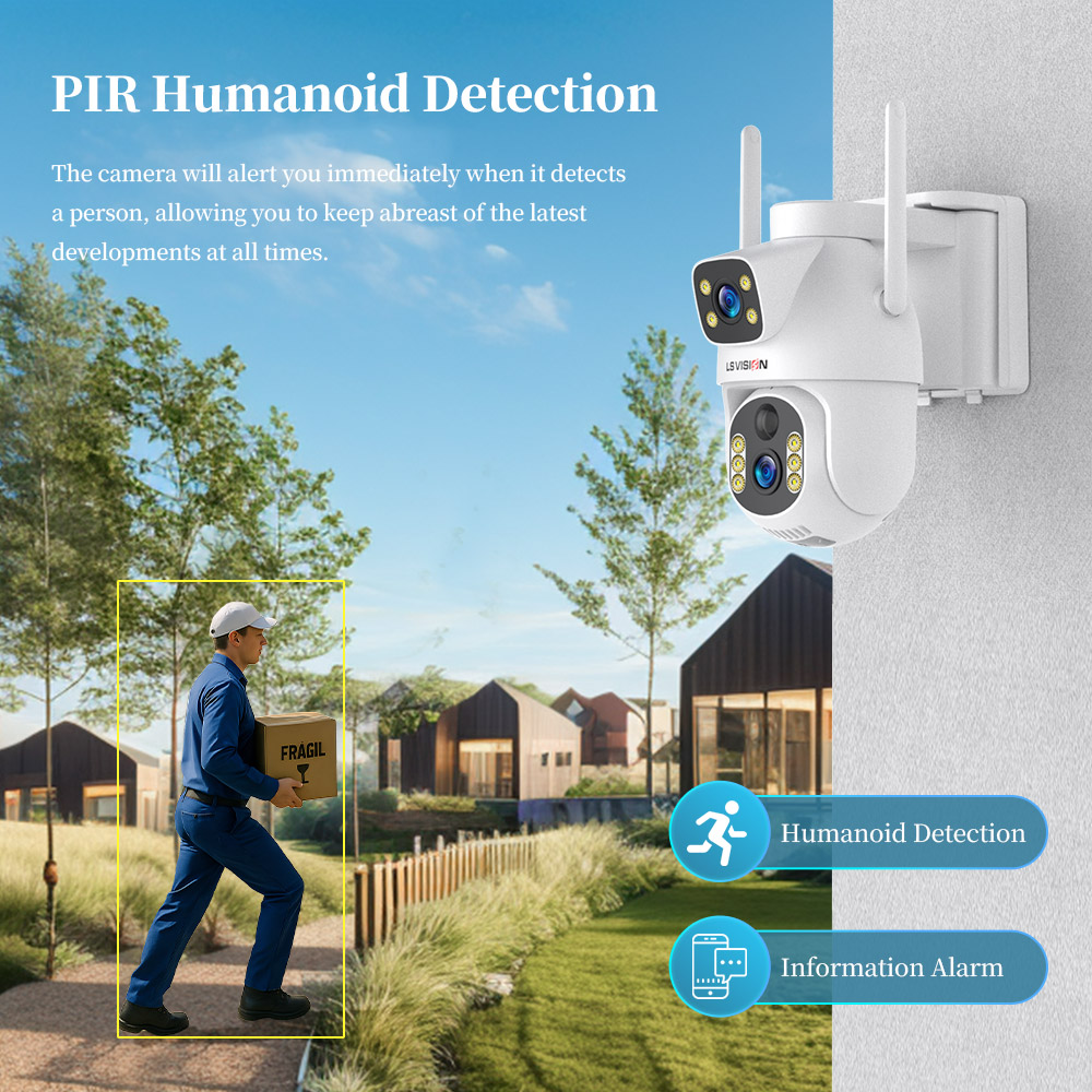 LS VISION Dual-Lens Solar Secu - đánh giá và giá Home Security Cameras Uk