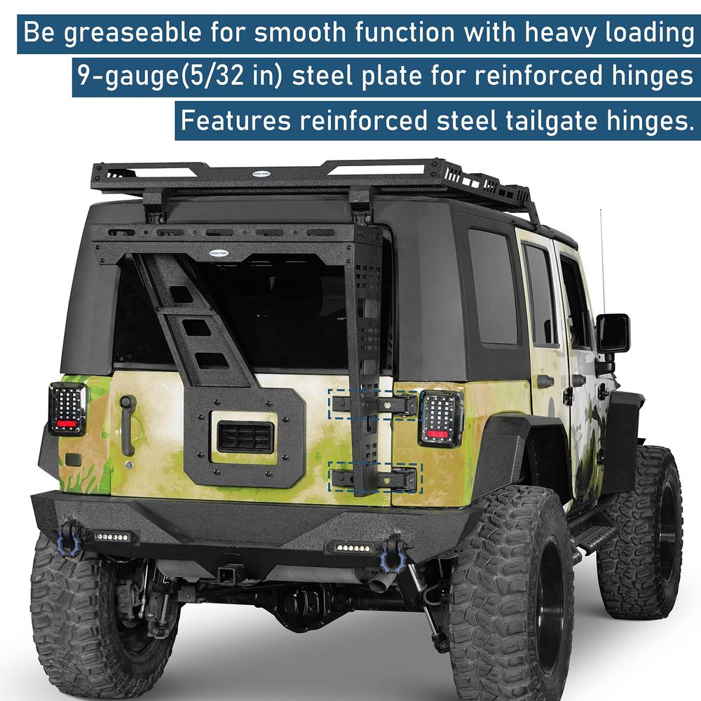 JK Tailgate Cargo Basket Rear  - đánh giá và giá Door Reinforcer Kit