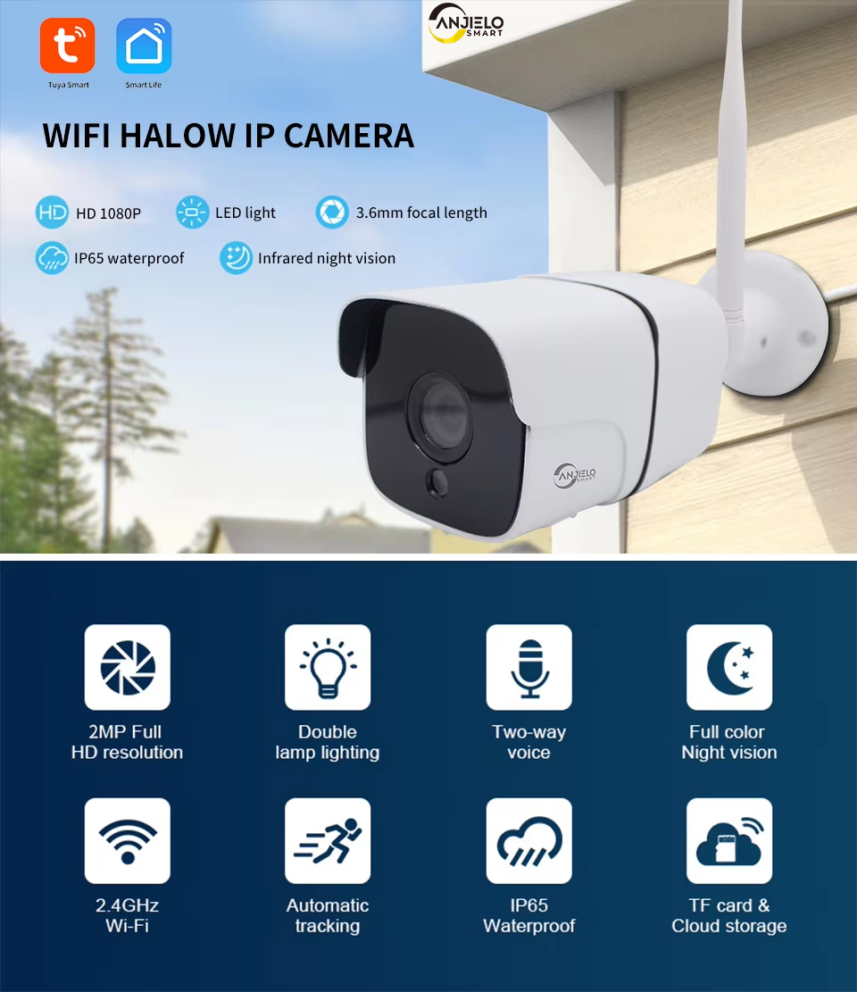 ANJIELO IP Camera 2MP Tuya WIF - đánh giá và giá Home Security Cameras Uk
