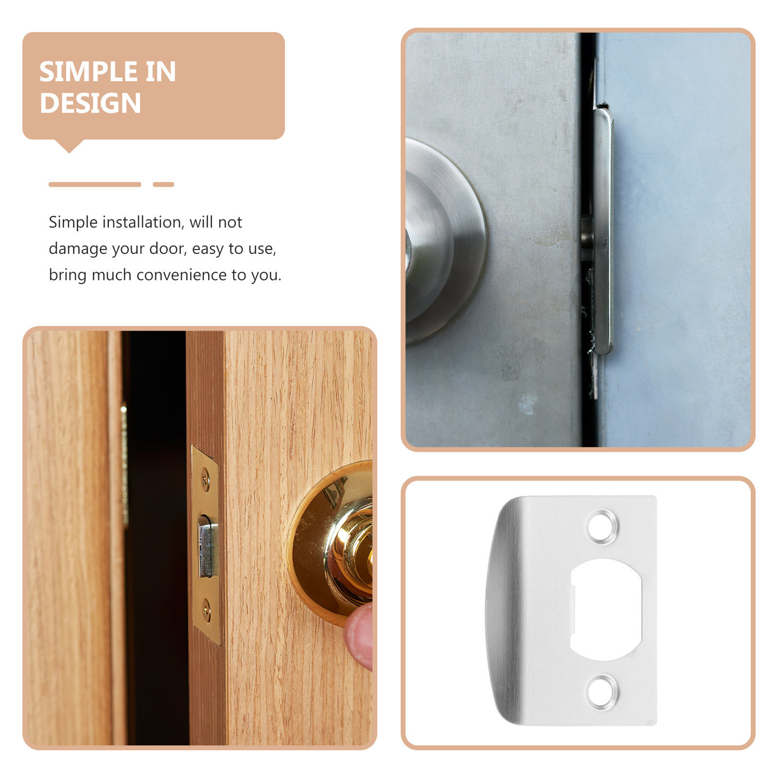 8Pcs D-Shaped Door Strike Plat - đánh giá và giá Door Reinforcer Kit