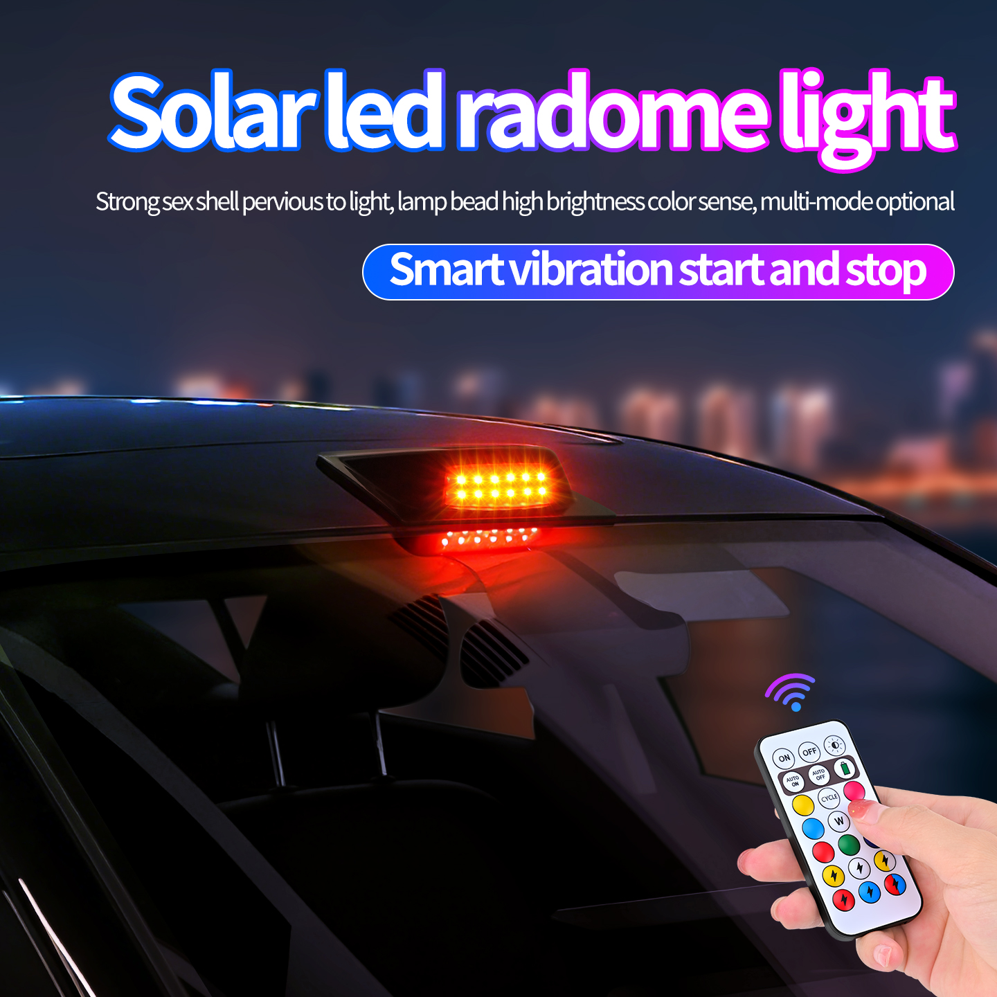 Solar Powered LED Car Roof LiD - đánh giá và giá Solar Security Light