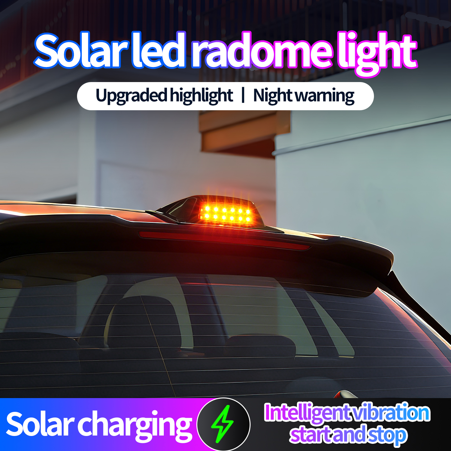 Solar Powered LED Car Roof LiD - đánh giá và giá Solar Security Light
