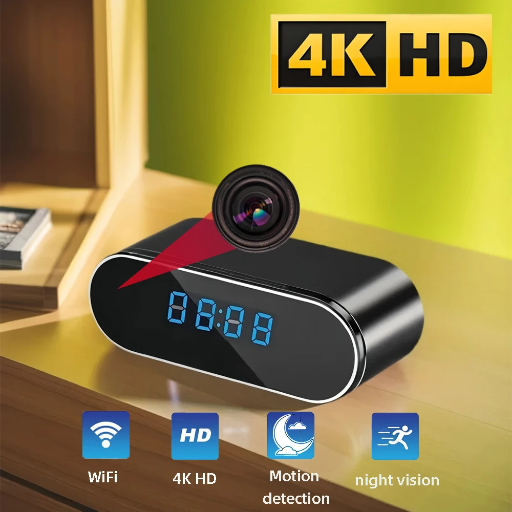 New 4K HD Mini Clock WiFi Came - đánh giá và giá Hidden Camera Clock