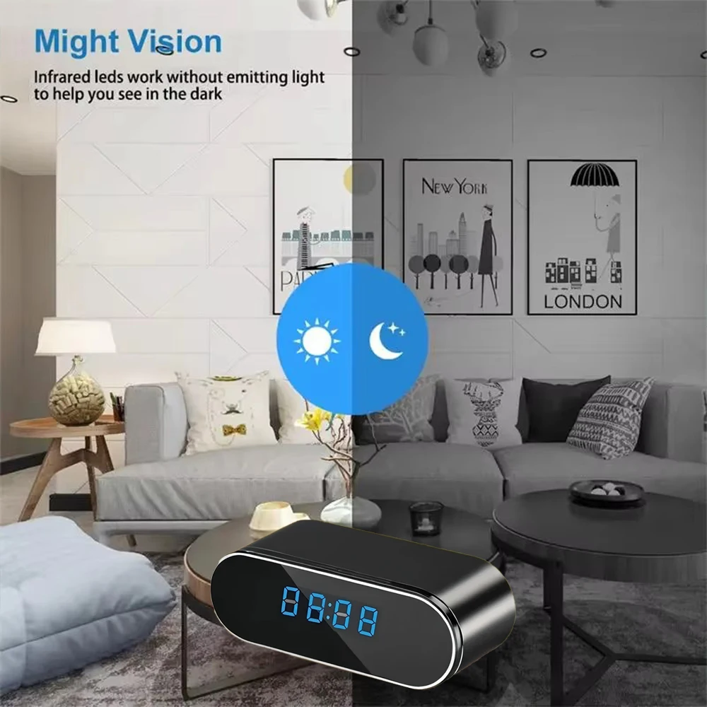 New 4K HD Mini Clock WiFi Came - đánh giá và giá Hidden Camera Clock